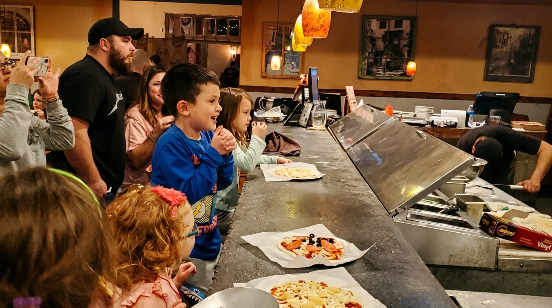 Little chefs, real wood-fired pizza