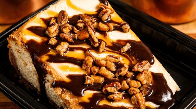 Turtle Cheesecake.